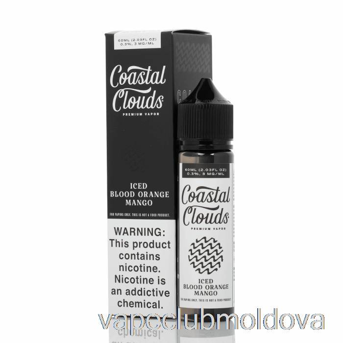 Vape Mod Iced Blood Orange Mango - Coastal Clouds Co. - 60 Ml 0 Mg